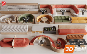 Cafe Furniture Skp Files 